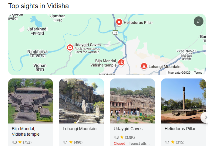 top 10 place in vidisha