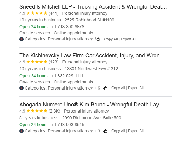 houston acciendent lawers