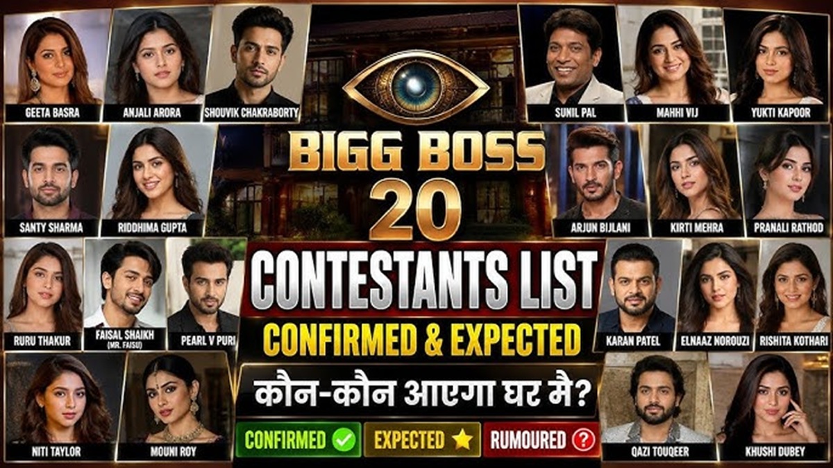 bigg boss 20 contestants list 2026